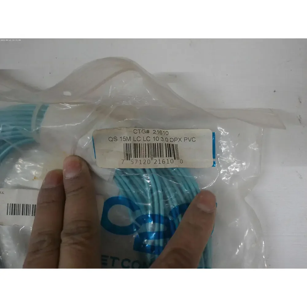 49.2ft (15m) LC-LC 10Gb 50/125 OM3 Duplex Multimode PVC Fiber Optic Cable